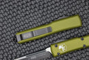 Microtech Ultratech OD Green & Black Single Edge 121-1OD