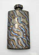 Marfione Blood & Iron Tall Flamed Stonewash Flask w/ Spin Top