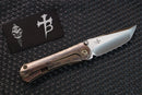 Marfione Custom Knives & Borka Blades Collaboration SBTF Diamond Finished M390 Blade & Bloodwash Scales