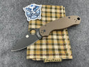 Spyderco Para 3 Flat Dark Earth DLC Exclusive C223GPBNBK
