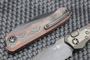 Heretic Knives Wraith Auto w/ Orange Camo Carbon Fiber & DLC H000-6A-ORCF