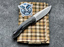 Kansept Knives Mini Accipiter Timascus S35VN & Black Front Flipper K2007A6