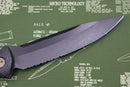 Microtech Socom Alpha S/E DLC Partial Serrated & Carbon Fiber 113-2DLCCFS