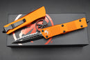 Microtech Troodon Orange w/ Double Edge Black Full Serrated 138-3OR