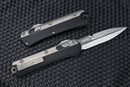 Microtech Glykon Stonewash Standard Bayonet w/ Bead Blast Overlay Signature Series 184-10S