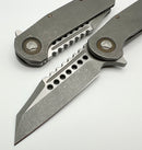 Marfione Custom Knives Warhound Apocalyptic Titanium & Two Tone Apocalyptic CTS-204P w/ Bronze Accents
