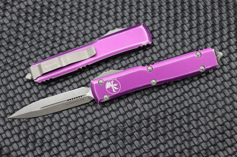 Microtech Ultratech Double Edge & Distressed Violet 122-10DVI