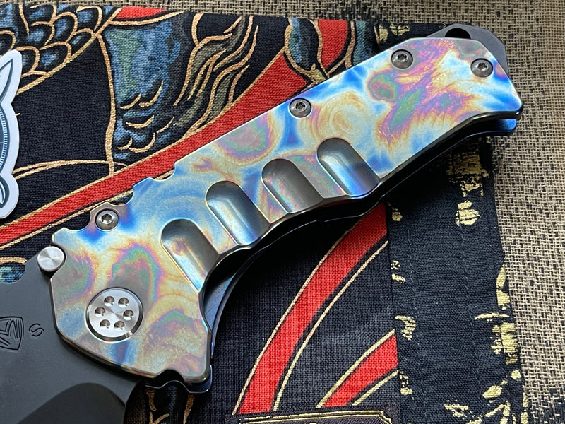Medford Knife Praetorian T Flamed & Blue with S35 Tanto 103-212