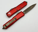 Microtech UTX-85 Double Edge Apocalyptic Bronze & Red 232-13APRD