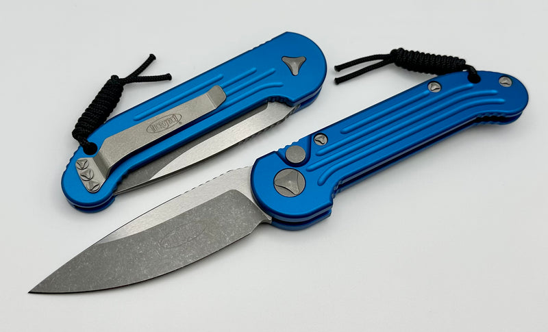 Microtech L.U.D.T Blue & Apocalyptic Stonewash 135-10APBL