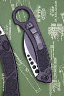 Microtech Hawk Karambit Tactical Black Full Serrated 266-3T