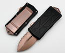 Microtech Exocet PVD Rose Gold Full Serrated & Black 157-3PVDRGS
