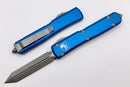 Microtech Ultratech Spartan Apocalyptic Standard & Blue 223-10APBL