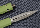 Microtech Dirac Double Edge Apocalyptic & OD Green 225-13APOD