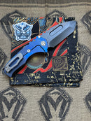 Medford Knife Praetorian T Flamed & Blue with S35 Tanto 103-218