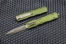 Microtech Dirac Double Edge Apocalyptic & OD Green 225-13APOD
