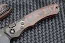 Heretic Knives Wraith Auto w/ Orange Camo Carbon Fiber & DLC H000-6A-ORCF