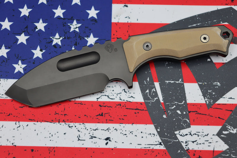 Medford Knife Emperor Fixed Blade PVD S35 & Coyote