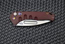Medford Praetorian Swift Auto Red w/ Flamed Hardware/Clip & S35VN Tumbled Tanto