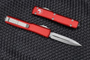 Microtech Ultratech D/E Stonewash Standard & Red 122-10RD