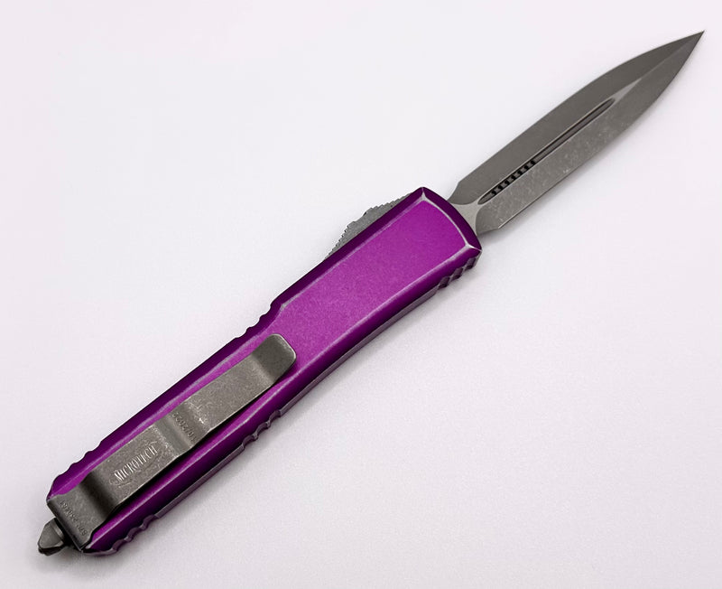 Microtech Ultratech Double Edge & Distressed Violet 122-10DVI