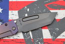 Medford Knife Slim Midi Tanto PVD S35 & Bronze/Violet Fade Handles w/ PVD Hardware & PVD Clip w/ Brushed Violet/Bronze Flats