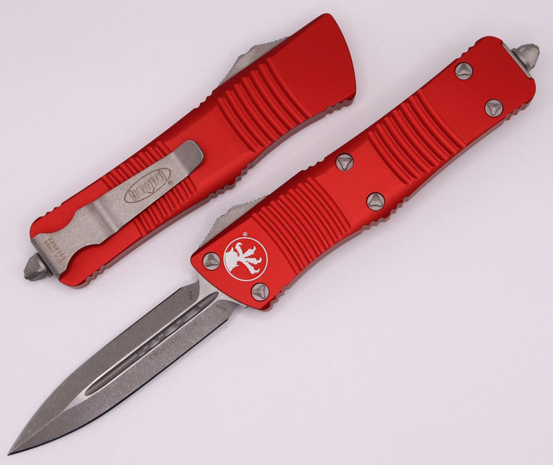 Microtech Troodon Double Edge Apocalyptic Standard & Red 138-10APRD