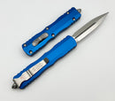 Microtech Dirac Double Edge Satin Standard & Blue 225-4BL