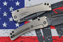 Medford Knife Slim Midi Tumbled Frame & Tanto PVD S35 w/ PVD Hardware/Clip