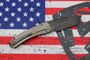 Medford Midi Marauder S35 Drop Point PVD & Tsunami Faced/Flamed Handle w/ PVD Spring & Bronze Hardware/PVD Clip