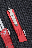 Microtech Troodon Stonewash Standard Double Edge & Red 138-10RD