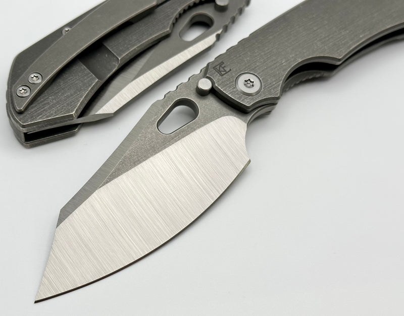 Custom Knife Factory Evo 3.0A Stonewash w/ Machine Ground M390