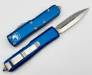 Microtech UTX-85 Double Edge Satin Standard & Blue 232-4BL