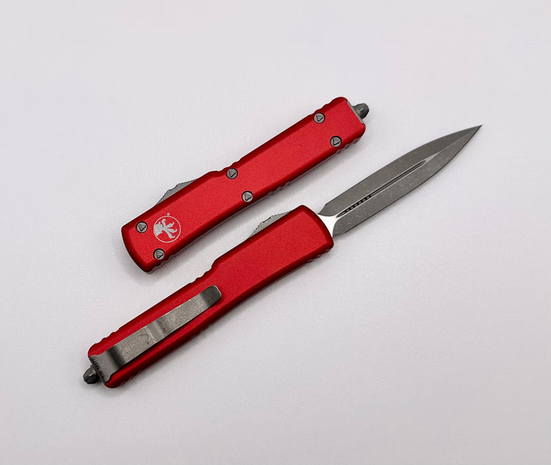 Microtech UTX-70 D/E Apocalyptic Standard & Red 147-10APRD