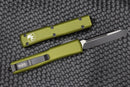 Microtech Ultratech OD Green & Black Single Edge 121-1OD