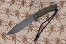 Spartan Blades Horkos Black w/ Green Micarta & Black Molle Sheath SB4BKGRNLBK
