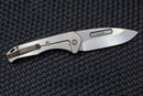 Medford Praetorian Swift FL Framelock w/ Tumbled Drop Point S35 & Green Handle w/ Bronze Hardware/Clip