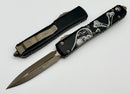 Microtech Ultratech D/E Bronze Apocalyptic Standard Death Card Signature Series 122-13DCS