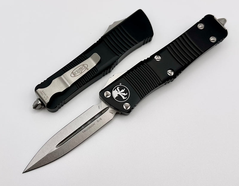 Microtech Troodon D/E Stonewash Standard 138-10