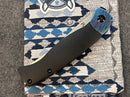 Kansept Knives Mujir Black Titanium with Timascus Bolster