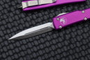 Microtech UTX-70 D/E Stonewash Standard & Violet 147-10VI