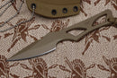 Spartan Blades FDE Enyo Waist Band/Neck Knife w/ Tan Kydex SB2DE