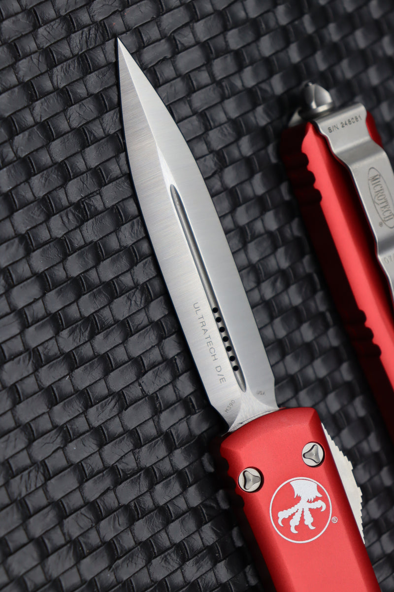 Microtech Ultratech Red & Double Edge Satin Standard 122-4RD