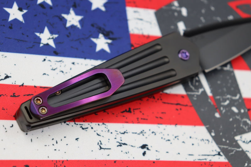 Medford Knife Nosferatu Auto PVD Handles w/ Violet Hardware/Clip & PVD S45VN