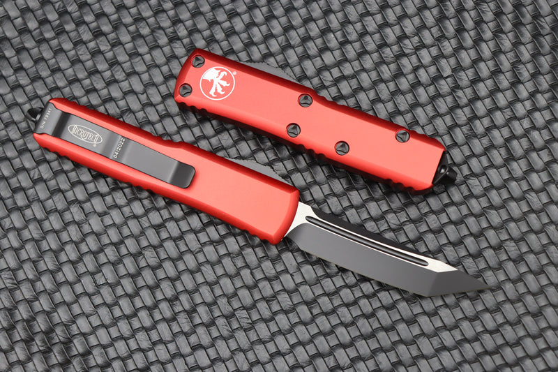 Microtech UTX-85 Tanto Black Standard & Red 233-1RD