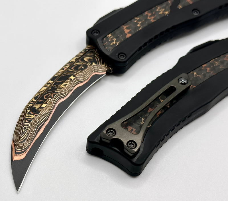 Heretic ROC Fat Carbon Brass & Copper Snakeskin with Baker Froge Tiger GoMai