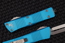Microtech Troodon Double Edge Stonewash Standard & Turquoise 138-10TQ