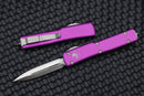 Microtech UTX-70 Double Edge Satin Standard & Violet 147-4VI