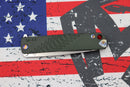 Medford M-48 Green Aluminum Handle w/ Tumbled Spring & Flamed Hardware/Clip & S35VN Tumbled Blade