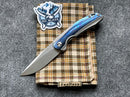 Kansept Knives Mini Accipitier Timascus S35VN Front Flipper K2007A4